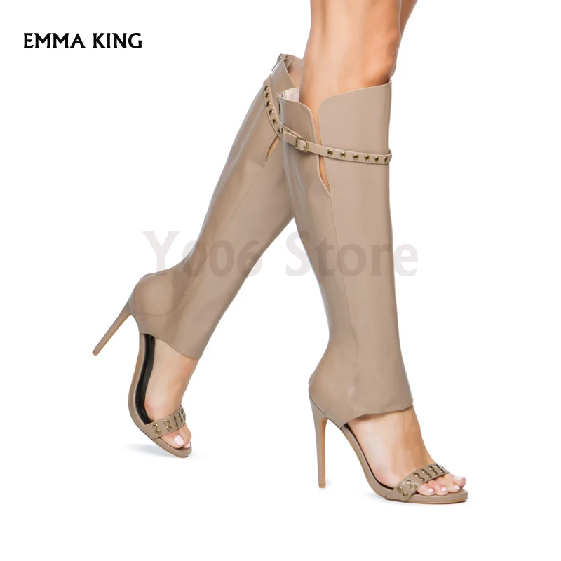 New Bootie-meets-dress Sandals Women Metal Grommets Boots Women Open Toe Heels Ladies Sandalias Mujer 2019 Fashion Shoes Woman
New Bootie-meets-dress Sandals Women Metal Grommets Boots Women Open Toe Heels Ladies Sandalias Mujer 2019 Fashion Shoes Woman