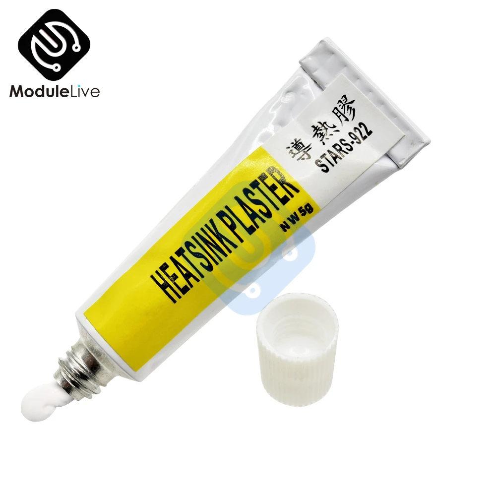 5pcs STARS-922 Heatsink Plaster Thermal Silicone Adhesive Cooling Paste Strong Adhesive Compound Glue For Heat Sink Sticky ST922
5pcs STARS-922 Heatsink Plaster Thermal Silicone Adhesive Cooling Paste Strong Adhesive Compound Glue For Heat Sink Sticky ST922