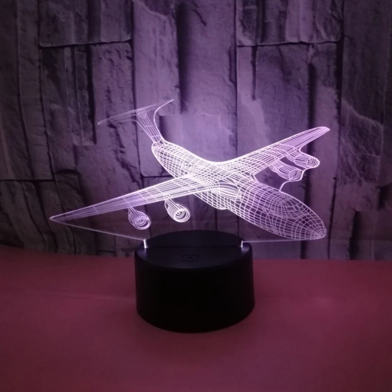 3D LED Night Light New Aircraft with 7 Colors Light for Home Decoration Lamp Amazing Visualization Optical Illusion
3D LED Night Light New Aircraft with 7 Colors Light for Home Decoration Lamp Amazing Visualization Optical Illusion