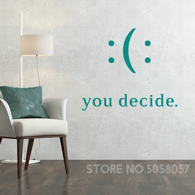 You Decide. Vinyl Quotes Wall Sticker Transfer Decal Decoration Home Room Office Inspirational Positive Art Mural
You Decide. Vinyl Quotes Wall Sticker Transfer Decal Decoration Home Room Office Inspirational Positive Art Mural