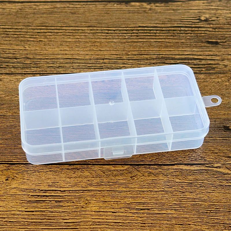 

30pcs Fixed small 10 transparent plastic box green environmental protection no odor summary finishing box pill box