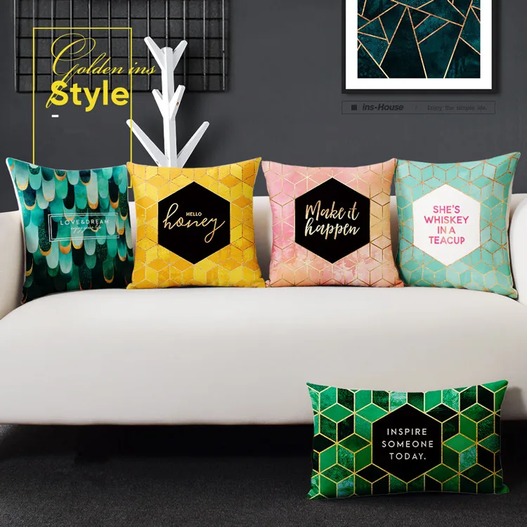 Marble Geometric Pillow Cover Pink Green Home Decor Cushion Cover Linen Cotton Throw Pillows Pillowcase Pillowsham 45x45cm/30x50
Marble Geometric Pillow Cover Pink Green Home Decor Cushion Cover Linen Cotton Throw Pillows Pillowcase Pillowsham 45x45cm/30x50