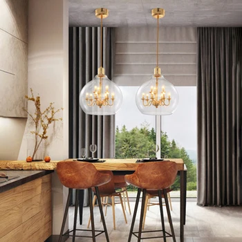 Modern Glass Ball Pendant Lights Lighting LED Gradient Pendant Lamps Living Room Bedroom Restaurant Kitchen Fixtures Luminaire
Modern Glass Ball Pendant Lights Lighting LED Gradient Pendant Lamps Living Room Bedroom Restaurant Kitchen Fixtures Luminaire