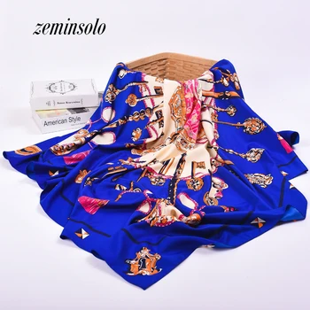 Free Shipping 2018 Hot Sale Satin Square Silk Scarf Printed For Ladies New Women Luxury Brand Polyester Scarves Shawl 130*130cm
Free Shipping 2018 Hot Sale Satin Square Silk Scarf Printed For Ladies New Women Luxury Brand Polyester Scarves Shawl 130*130cm