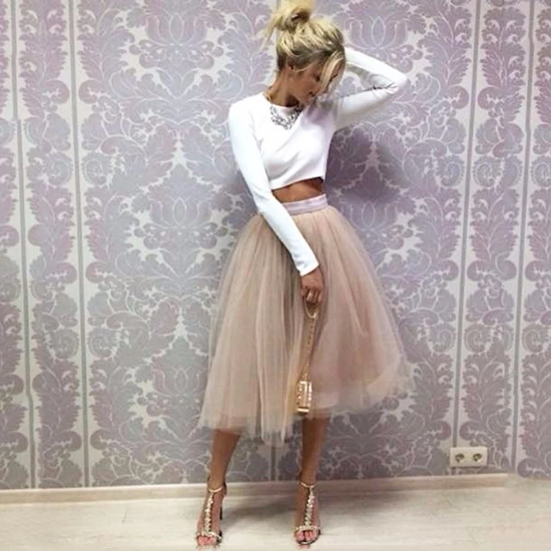 Modest Lady Summer Tulle Skirts Ribbon Zipper Wasit Causal Spring Custom Made Knee Length Saia Fashion Street Style Girl Skirt
Modest Lady Summer Tulle Skirts Ribbon Zipper Wasit Causal Spring Custom Made Knee Length Saia Fashion Street Style Girl Skirt