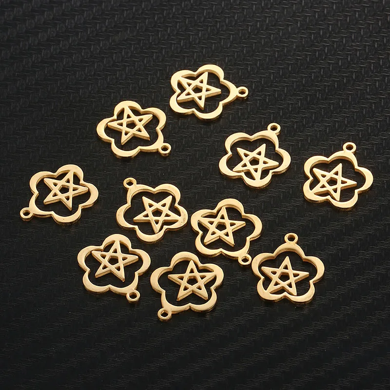 20PCS/lot Gold Silver Color Stainless Steel Star Charms Pendants Fit Jewelry DIY Handmade Necklaces Bracelets Making Accessories
20PCS/lot Gold Silver Color Stainless Steel Star Charms Pendants Fit Jewelry DIY Handmade Necklaces Bracelets Making Accessories