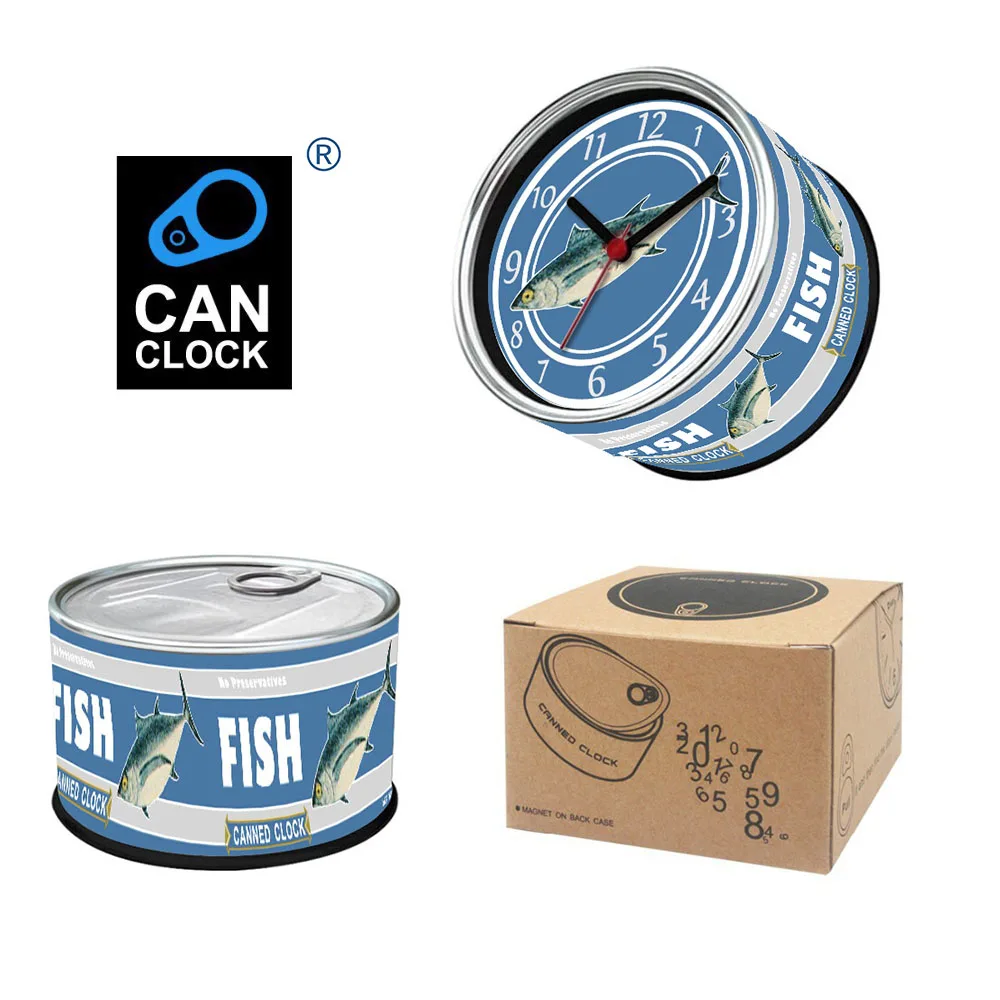 Can Clock Kitchen Fridge Magnets Wall Clocks Cheap Desk Table Metal Clocks Blue Fish Tuna Can Gift Watches
Can Clock Kitchen Fridge Magnets Wall Clocks Cheap Desk Table Metal Clocks Blue Fish Tuna Can Gift Watches
