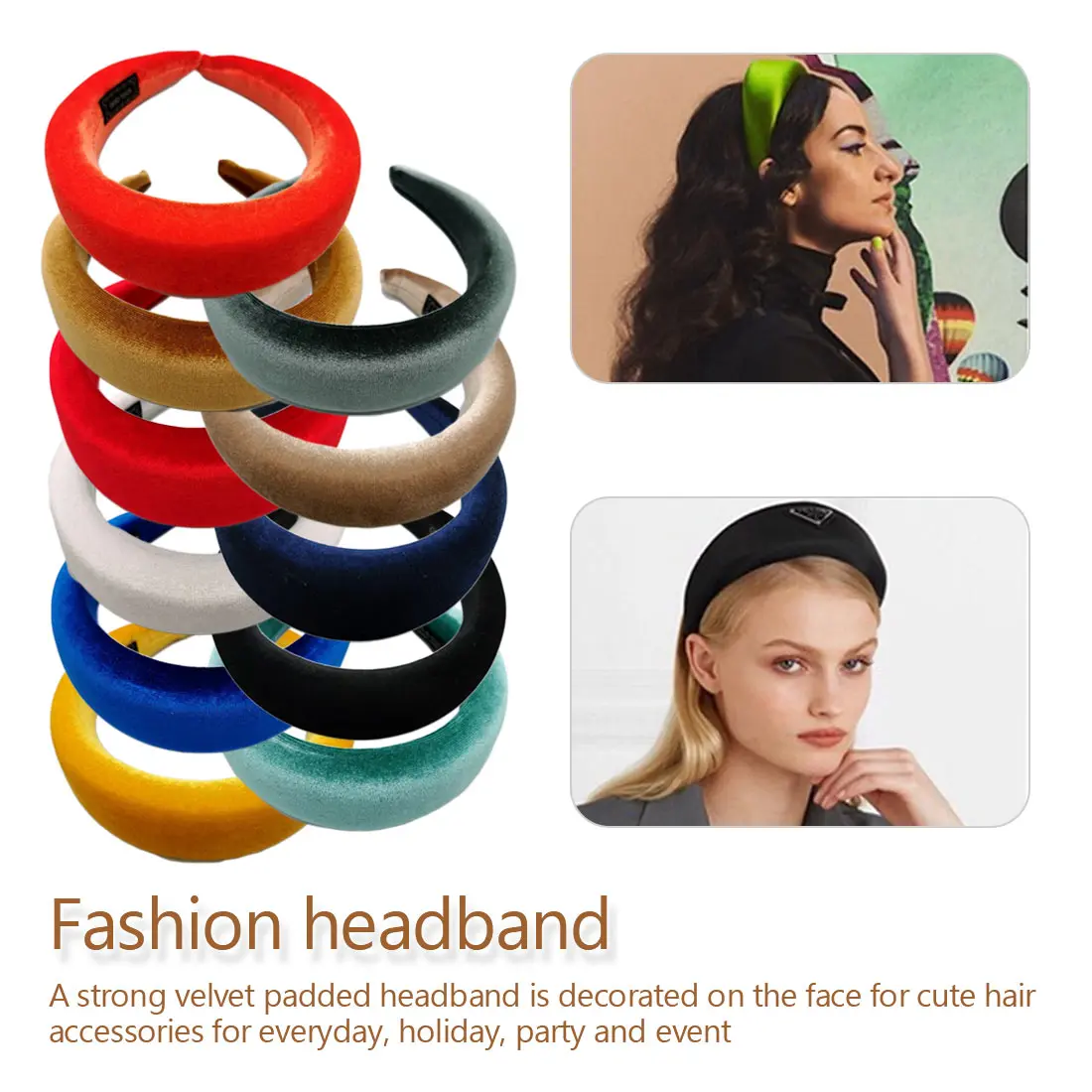Unique Fashion Thick Velvet Headbands Women Wide Head Band Elasticity Hairbands Elegant Girl Hair Accessories Vintage
Unique Fashion Thick Velvet Headbands Women Wide Head Band Elasticity Hairbands Elegant Girl Hair Accessories Vintage