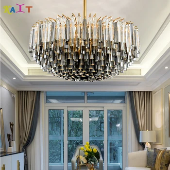 Smoke gray glass modern crystal chandelier lamp chandeliers ceiling Home Lighting
Smoke gray glass modern crystal chandelier lamp chandeliers ceiling Home Lighting