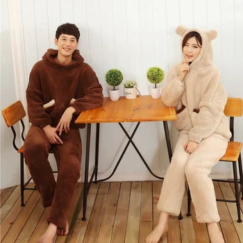 JINUO New Design Cartoon Hooded Winter Young Couples Lamb Cashmere Thicken Pajama Sets Lovers Warm Soft Home Wear Sleepwear
JINUO New Design Cartoon Hooded Winter Young Couples Lamb Cashmere Thicken Pajama Sets Lovers Warm Soft Home Wear Sleepwear