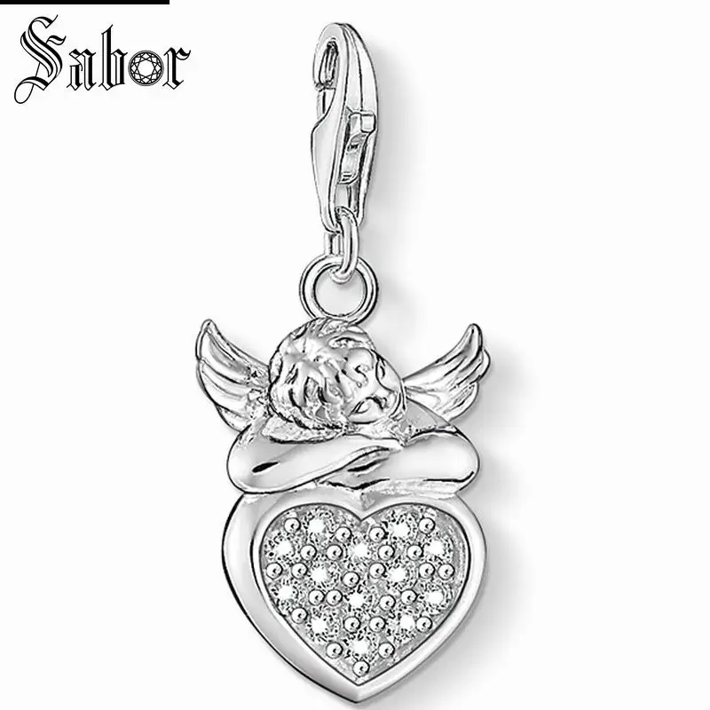 thomas Angel Heart Charm,2019 Jewelry For Men Women Girls,womens Religious Gift 925 Sterling Silver Fit Bracelet charms
thomas Angel Heart Charm,2019 Jewelry For Men Women Girls,womens Religious Gift 925 Sterling Silver Fit Bracelet charms