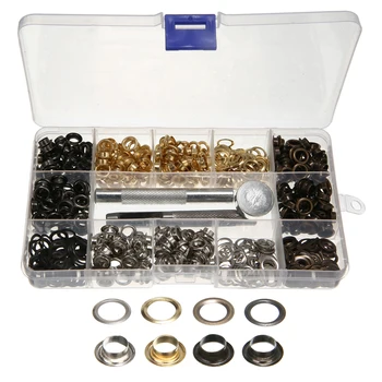 400pcs/Box Copper Eyelet Washers Grommet Metal Eyelet 4 Colors for DIY Bags Shoes Canvas Leather Cloth-made Crafts DIY Tools
400pcs/Box Copper Eyelet Washers Grommet Metal Eyelet 4 Colors for DIY Bags Shoes Canvas Leather Cloth-made Crafts DIY Tools