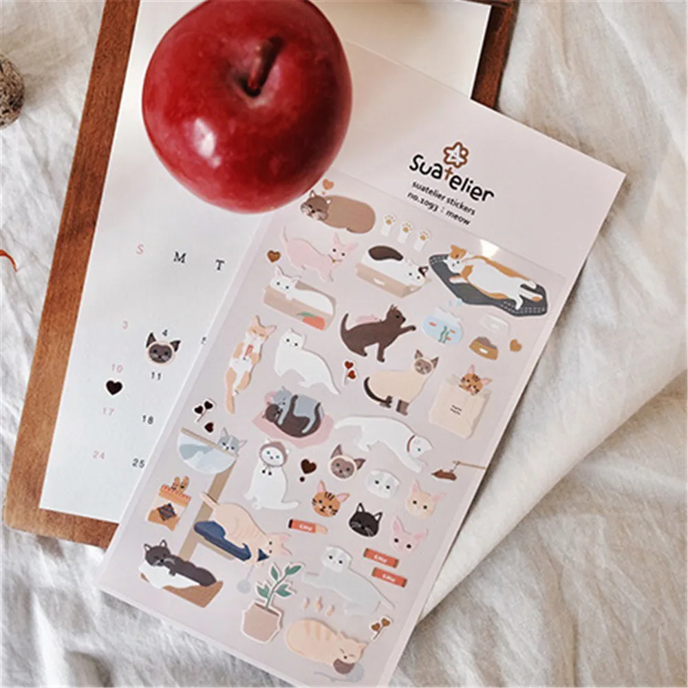 Meow Cute Kitty Decorative Stationary Sticker Sonia Landscape Diary Album Label DIY Scrapbooking Self-adhesive Stickers B047
Meow Cute Kitty Decorative Stationary Sticker Sonia Landscape Diary Album Label DIY Scrapbooking Self-adhesive Stickers B047