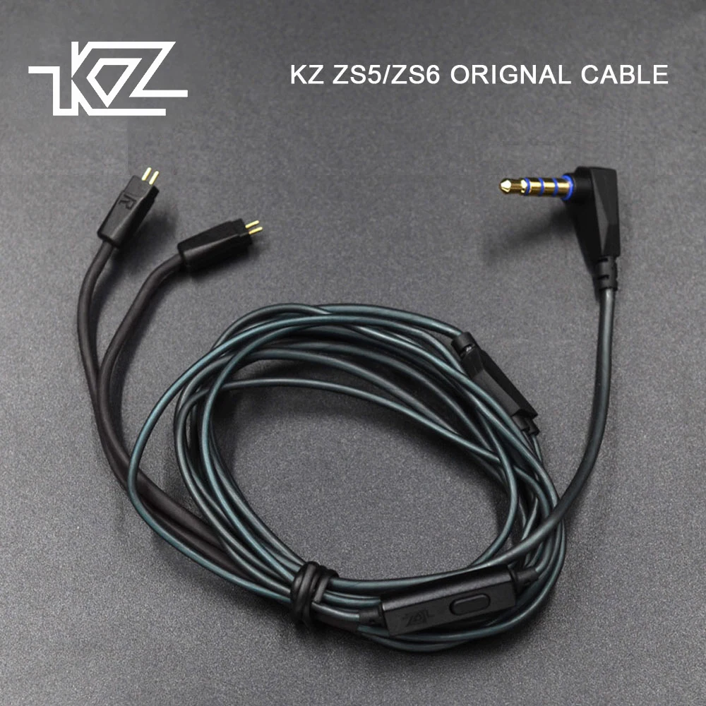 Original KZ ZS6 Replacement Earphone Cable 0.75mm 2 Pin Upgraded Cable With Mic Use For KZ ZS5/ZS3/ZS4
Original KZ ZS6 Replacement Earphone Cable 0.75mm 2 Pin Upgraded Cable With Mic Use For KZ ZS5/ZS3/ZS4
