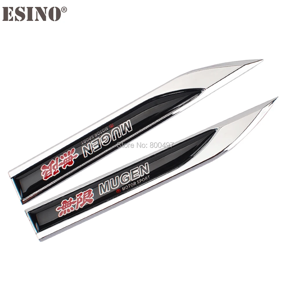 2 x Car Styling 3D Body Fender Side Metal Chrome Zinc Alloy Knife Side Emblems Badges Car Accessories For Mugen Power
2 x Car Styling 3D Body Fender Side Metal Chrome Zinc Alloy Knife Side Emblems Badges Car Accessories For Mugen Power