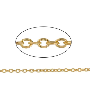 DoreenBeads Iron Based Alloy Gold Color Link Cable Chain Findings DIY Chain 3.7x2.7mm( 1/8" x 1/8"), 50cm(19 5/8") long, 1 Piece
DoreenBeads Iron Based Alloy Gold Color Link Cable Chain Findings DIY Chain 3.7x2.7mm( 1/8" x 1/8"), 50cm(19 5/8") long, 1 Piece