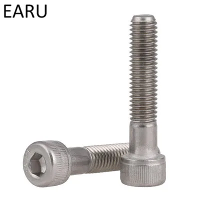 

304 Stainless Steel DIN912 Standard Half Teeth Hexagonal Cylindrical Hex Socket Head Cup Bolts Screws FastenersM10*45/50/55-100F