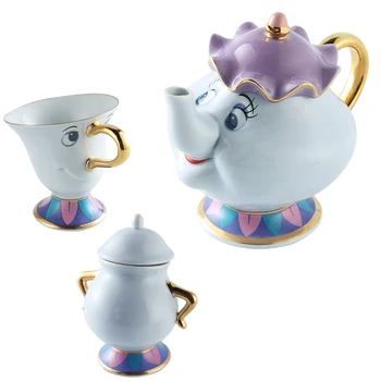 New Arrival Cute Beauty and the beast Tea Set Cartoon Teapot Mug Mrs Potts Chip Cup Teapot tea cup Set Nice Xmas Gift Fast Post
New Arrival Cute Beauty and the beast Tea Set Cartoon Teapot Mug Mrs Potts Chip Cup Teapot tea cup Set Nice Xmas Gift Fast Post