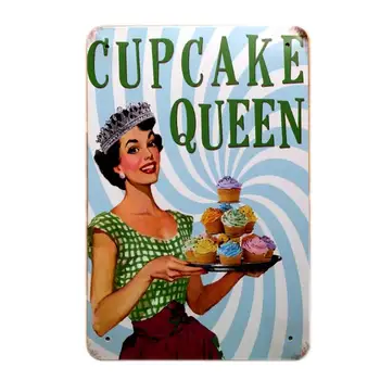 CUPCAKE QUEEN Metal Poster Cake Painting Art Home Decor Poster Retro Tin Sign For Bakery Kitchen Wall Decoration Mix Order A900 
CUPCAKE QUEEN Metal Poster Cake Painting Art Home Decor Poster Retro Tin Sign For Bakery Kitchen Wall Decoration Mix Order A900