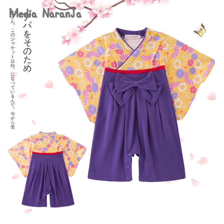 Girl Summer long-sleeved baby jumpsuit yellow camouflage bow kimono infant toddler girl Japanese style clothes romper
Girl Summer long-sleeved baby jumpsuit yellow camouflage bow kimono infant toddler girl Japanese style clothes romper