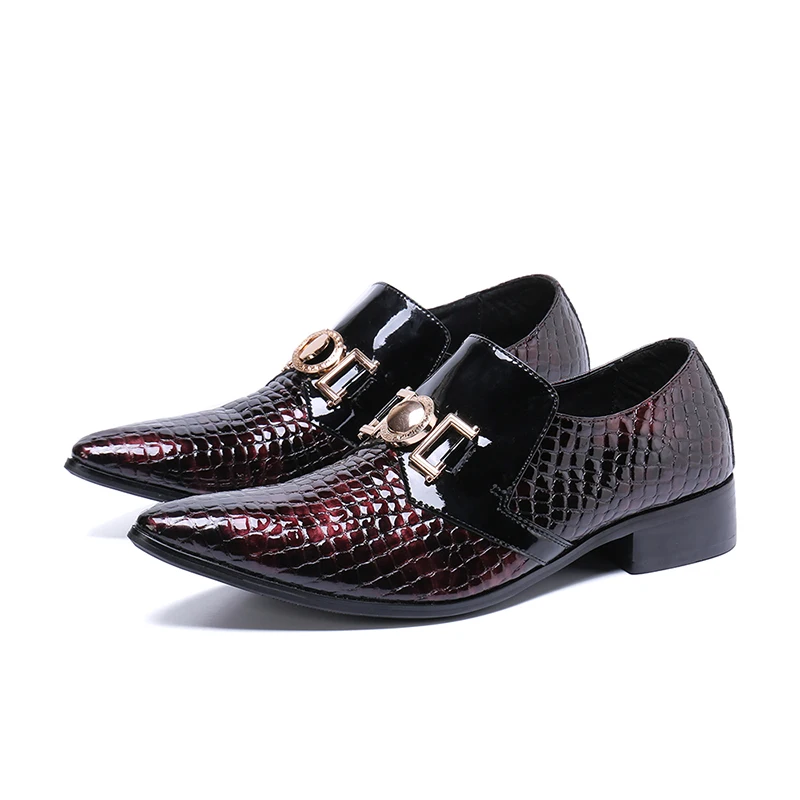 New Fashion Men's Slip-on Dress Shoes Genuine Leather Stone pattern Oxfords Shoes Business Office low heel shoes
New Fashion Men's Slip-on Dress Shoes Genuine Leather Stone pattern Oxfords Shoes Business Office low heel shoes