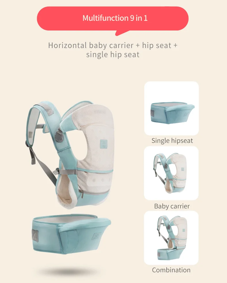 FIFY STORE Porte-bébé confortable multi-fonctions avec assise ergonomique  