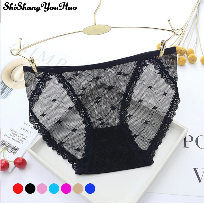 Sexy Lace Low Waist Womens Underpants Cotton Crotch Hollow Out Panties Net Gauze Transparent Briefs
Sexy Lace Low Waist Womens Underpants Cotton Crotch Hollow Out Panties Net Gauze Transparent Briefs
