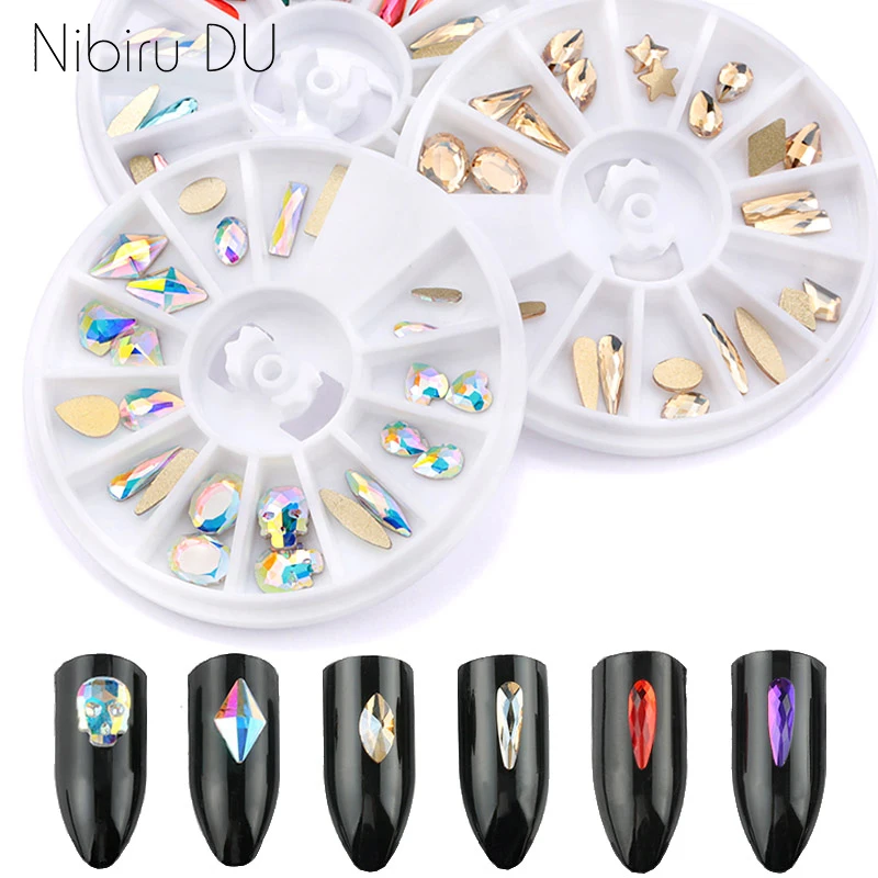 24 pcs/box Nail Art Decorations Crystal Elongated Teardrop Shaped Gems Glass Flame Petal Colorful Stones For 3D Nails Decoration
24 pcs/box Nail Art Decorations Crystal Elongated Teardrop Shaped Gems Glass Flame Petal Colorful Stones For 3D Nails Decoration