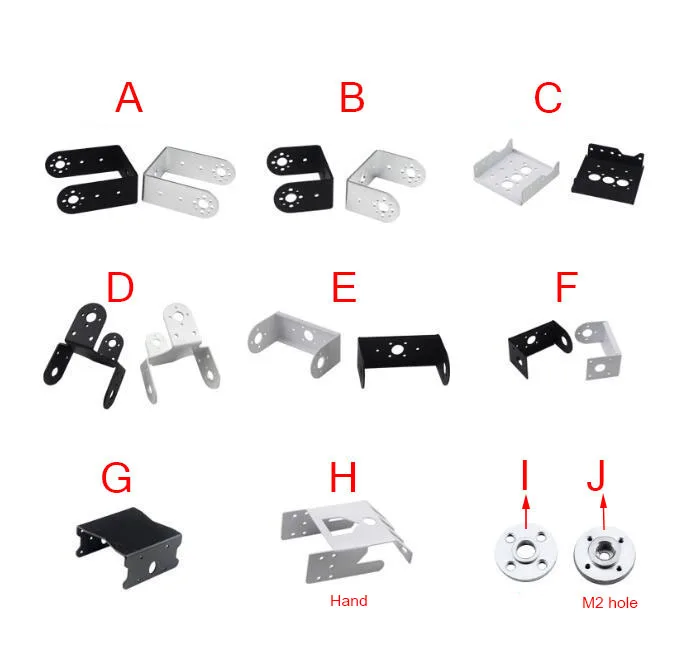 DIY Robot Double Shaft Steering Servo Bracket Holder Fixed Frame Accessory Spare Parts Fit For LDX-218/227 LD-2015/2701
DIY Robot Double Shaft Steering Servo Bracket Holder Fixed Frame Accessory Spare Parts Fit For LDX-218/227 LD-2015/2701