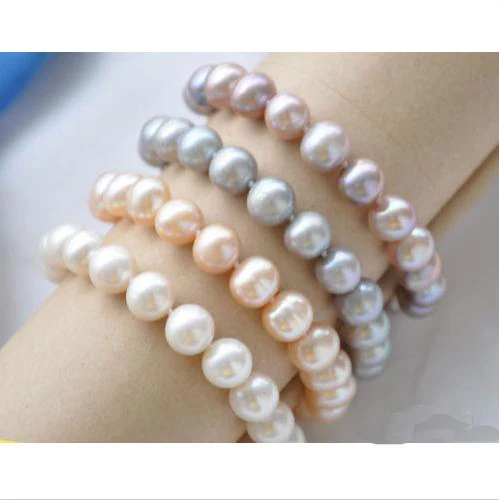 Luck Pearl Jewellery,Wholesale 8inches 10-11mm Round Freshwater Pearl Bracelet ,White Pink Lavender Gray Natural Pearl
Luck Pearl Jewellery,Wholesale 8inches 10-11mm Round Freshwater Pearl Bracelet ,White Pink Lavender Gray Natural Pearl