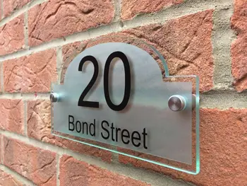 Customize Personalised House Sign Door Number Street Plaque Modern BRIDGE Glass Acylic
Customize Personalised House Sign Door Number Street Plaque Modern BRIDGE Glass Acylic