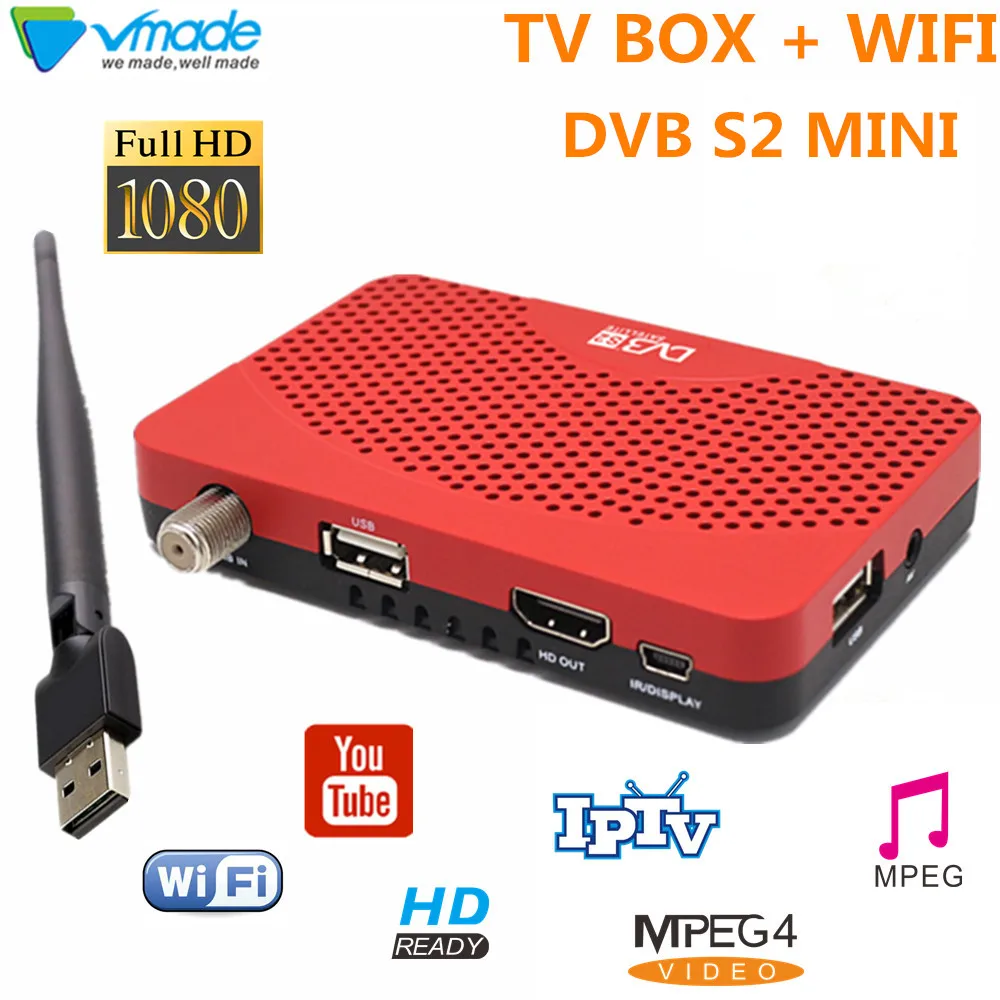 DVB-S2 MINI Digital Satellite TV Receiver support Youtube IPTV CCCAM DVB S2 TV Tuner with USB WIFI Dongle MPEG4 h.264 DVB TV Box
DVB-S2 MINI Digital Satellite TV Receiver support Youtube IPTV CCCAM DVB S2 TV Tuner with USB WIFI Dongle MPEG4 h.264 DVB TV Box