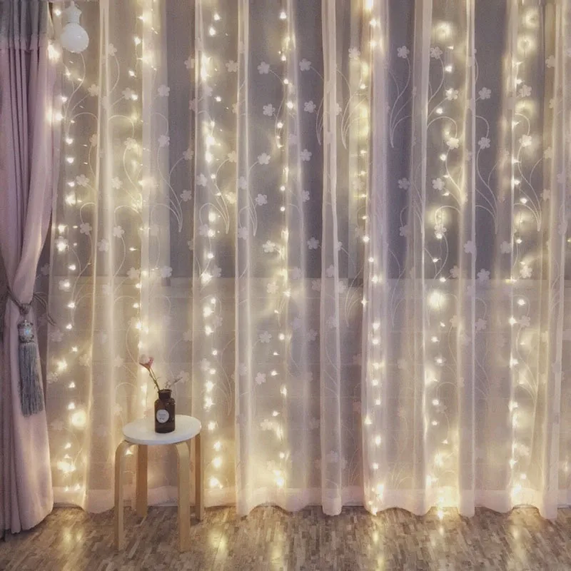 SVELTA 3X1.5 Garland Christmas Festoon Curtain Lights Fairy Net Icicle String Lights For Xmas Holiday Party Wedding Decoration
SVELTA 3X1.5 Garland Christmas Festoon Curtain Lights Fairy Net Icicle String Lights For Xmas Holiday Party Wedding Decoration