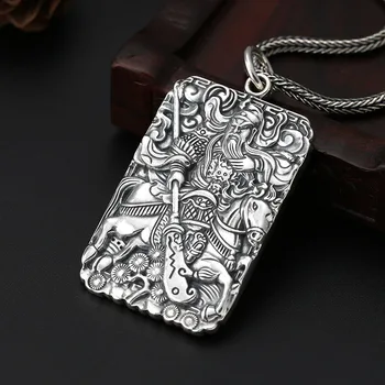 990 Jewelry Six-word Mantra Wucai God Guan Gong Men's Tag Personality Domineering Thai Silver Pendant
990 Jewelry Six-word Mantra Wucai God Guan Gong Men's Tag Personality Domineering Thai Silver Pendant
