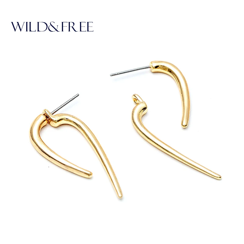 WILD & FREE Women Fashion Gold Stud Earrings Simple Europe Design Geometric Shape Stud Earrings Jewelry
WILD & FREE Women Fashion Gold Stud Earrings Simple Europe Design Geometric Shape Stud Earrings Jewelry