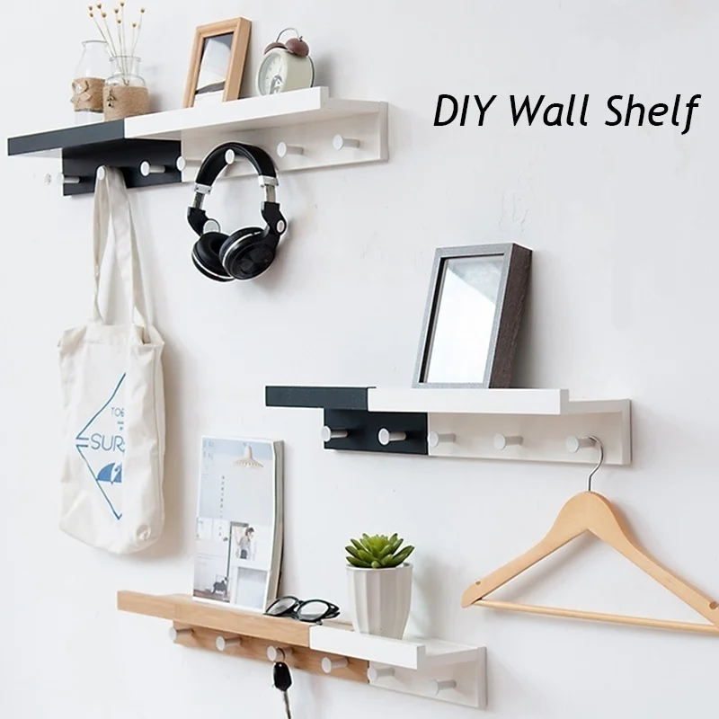 Wall Coat Rack Wooden Coat Rack with Metal Hooks and Upper Shelf for Storage Scandinavian Style for Hallway Clothes Hanger
Wall Coat Rack Wooden Coat Rack with Metal Hooks and Upper Shelf for Storage Scandinavian Style for Hallway Clothes Hanger