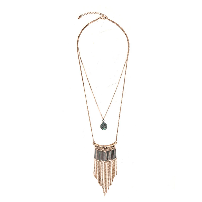Vintage Alloy Women Pendant Tassel Necklace Antique Gold Long Chain Patina Metal tube Pendant Necklace Collar Ethnic Jewelry
Vintage Alloy Women Pendant Tassel Necklace Antique Gold Long Chain Patina Metal tube Pendant Necklace Collar Ethnic Jewelry