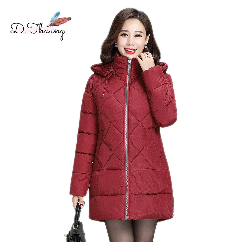 Winter Women Outerwear 2018 New Large Size Middle-Aged Female Down Cotton Jacket Medium Long Slim Hooded Ladies Parkas Cw003
Winter Women Outerwear 2018 New Large Size Middle-Aged Female Down Cotton Jacket Medium Long Slim Hooded Ladies Parkas Cw003