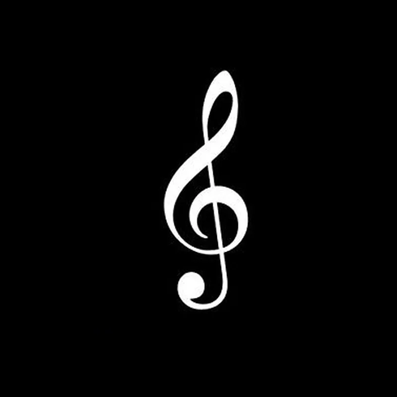 12.7cm TREBLE CLEF SYMBOL Decal Car Window Vinyl Sticker music #0164