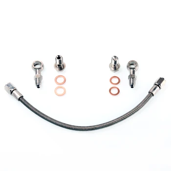 Kinugawa Turbo Oil Feed Line Kit M10x1.25mm for SR20DET S14 S15 with kinugawa TD05/06 turbo (top mount/oil cooled turbo)
Kinugawa Turbo Oil Feed Line Kit M10x1.25mm for SR20DET S14 S15 with kinugawa TD05/06 turbo (top mount/oil cooled turbo)