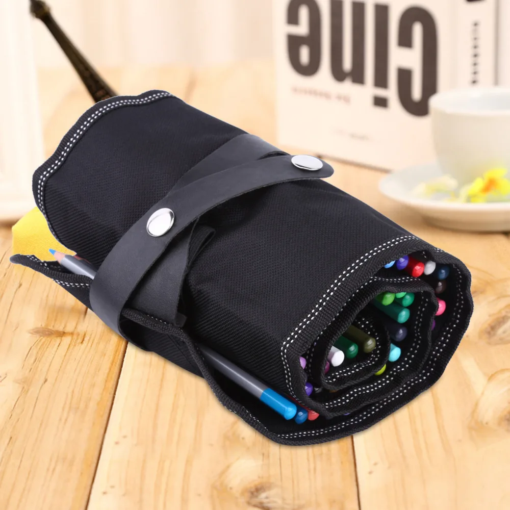 For School Office Art Craft 36/48 Slots Fabric Roll Up Pencil Wrap Holder Artist Organizer Storage Pencil Case Bag Black
For School Office Art Craft 36/48 Slots Fabric Roll Up Pencil Wrap Holder Artist Organizer Storage Pencil Case Bag Black