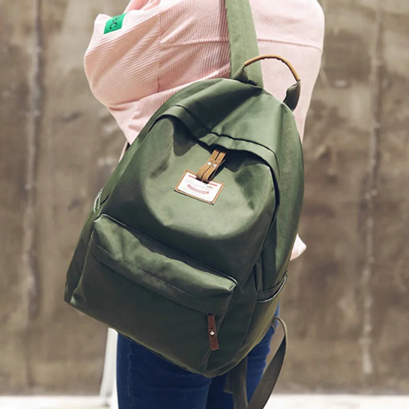 Fashion Backpack Women Backpacks Solid Canvas Girls School Bags for Girls Black Women Backpack
Fashion Backpack Women Backpacks Solid Canvas Girls School Bags for Girls Black Women Backpack