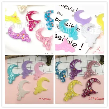Japanese style magic wand resin pendant Resin Adorable Glitter Kawaii Pastel Moon for Crafts Making, Scrapbooking, DIY (25*40mm)
Japanese style magic wand resin pendant Resin Adorable Glitter Kawaii Pastel Moon for Crafts Making, Scrapbooking, DIY (25*40mm)