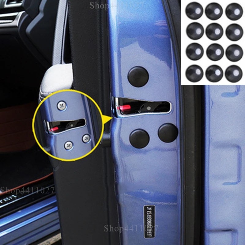 Car Door Lock Screw Protection Stickers Covers Accessories for Mitsubishi eclipse lancer evo galant outlander 3 montero asx | Автомобили и