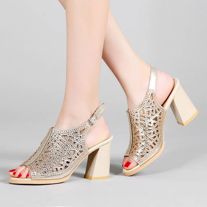 2019 Summer Women Sandals High Heels Open Toe Dress Shoes Gold Heels Party Shoes Cut-outs Sandal Bling Pumps Sandalias 7302
2019 Summer Women Sandals High Heels Open Toe Dress Shoes Gold Heels Party Shoes Cut-outs Sandal Bling Pumps Sandalias 7302