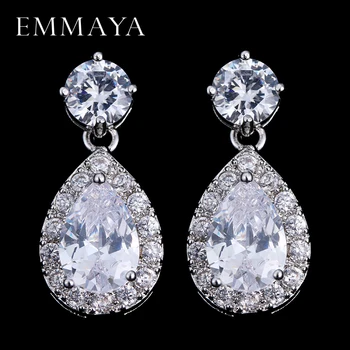 EMMAYA Brand CZ Jewelry Classic Water Drop Luxury Cubic Zirconia Crystal Stone Wedding Bridal Earrings
EMMAYA Brand CZ Jewelry Classic Water Drop Luxury Cubic Zirconia Crystal Stone Wedding Bridal Earrings