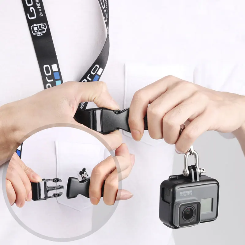 New Quick Release Camera Strap Anti-lost Neck Strap for Gopro Hero 6 5 4 SJCAM SJ4000 SJ8 YI 4K Mijia Mini Sport Cam Accessories
New Quick Release Camera Strap Anti-lost Neck Strap for Gopro Hero 6 5 4 SJCAM SJ4000 SJ8 YI 4K Mijia Mini Sport Cam Accessories