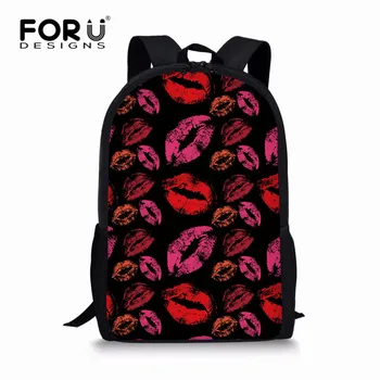 FORUDESIGNS Casual Daily Backpack School Rucksack College Shoulder Satchel Travel Bag Black Sexy Red Lip Printed Women Backpacks
FORUDESIGNS Casual Daily Backpack School Rucksack College Shoulder Satchel Travel Bag Black Sexy Red Lip Printed Women Backpacks