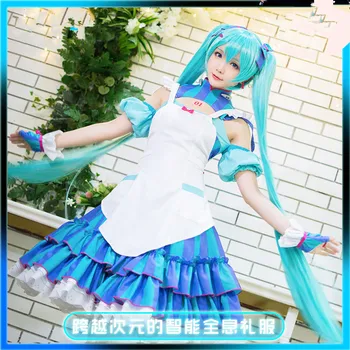 Free shipping Hatsune Miku cosplay Anime VOCALOID cos Cartoon sweet female Halloween cosplay Racing Series maid dress costume
Free shipping Hatsune Miku cosplay Anime VOCALOID cos Cartoon sweet female Halloween cosplay Racing Series maid dress costume