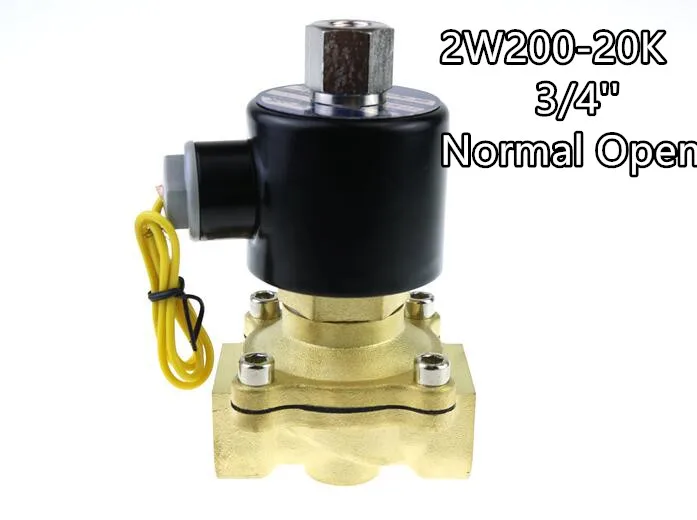 2W200-20K Electric Solenoid Valve Water Air N/O 220V AC 3/4" Normally Open Type 2W200-20K 12V 24V 220V
2W200-20K Electric Solenoid Valve Water Air N/O 220V AC 3/4" Normally Open Type 2W200-20K 12V 24V 220V